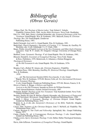 Teologia sistematica (Stanley Horton)