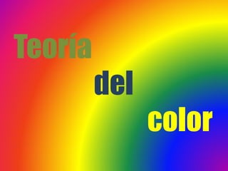 Teoría
del
color
 