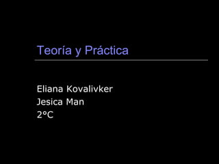 Teoría y Práctica Eliana Kovalivker Jesica Man 2°C 
