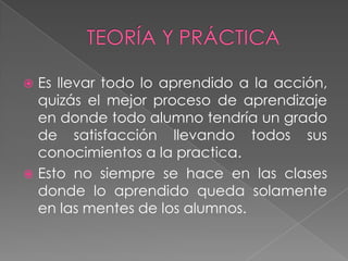 TeoríA Y PráCtica