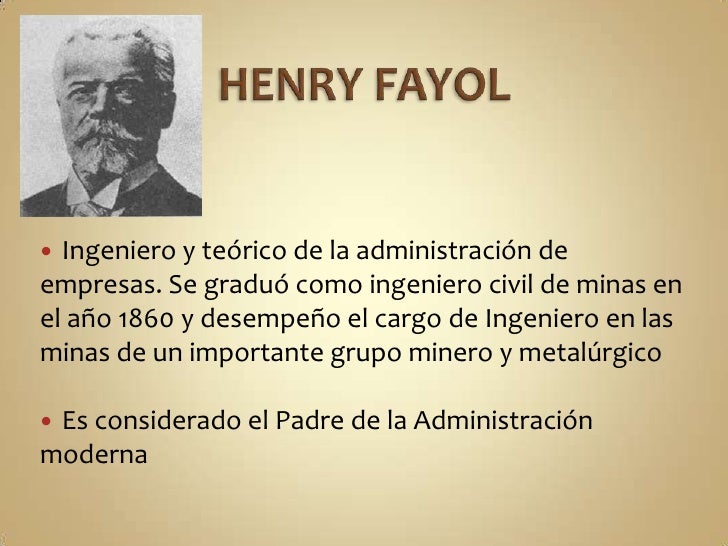 Aportaciones De Henry Fayol A La Administración es.slideshare.net