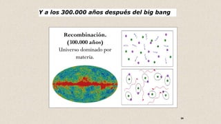34
Y a los 300.000 años después del big bang
 