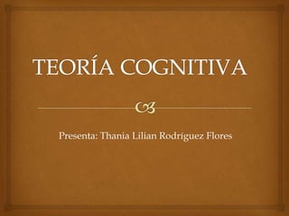 Presenta: Thania Lilian Rodríguez Flores
 