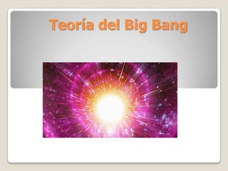 Teoría del Big Bang
 
