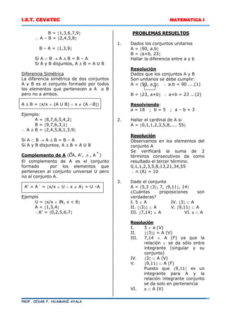 TeoríA de Conjuntos