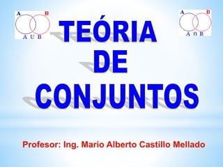 Profesor: Ing. Mario Alberto Castillo Mellado
 