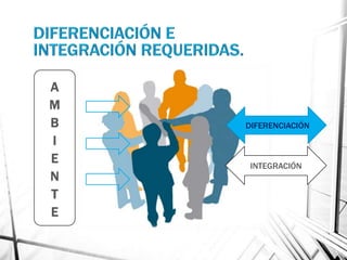 A
M
B   DIFERENCIACIÓN
I
E    INTEGRACIÓN
N
T
E
 