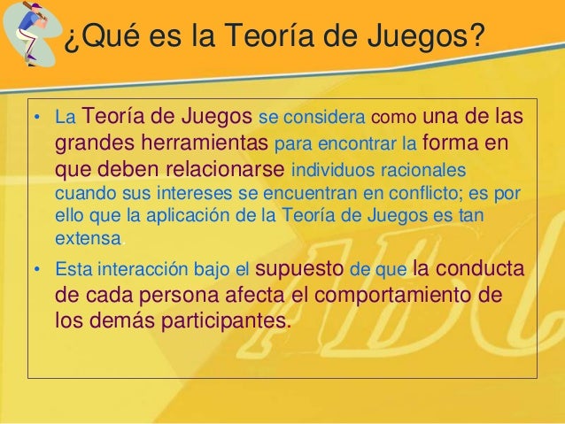Teoría de Juegos