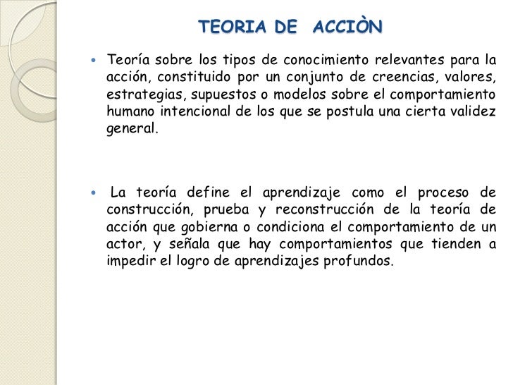 Teorìa de la acciòn
