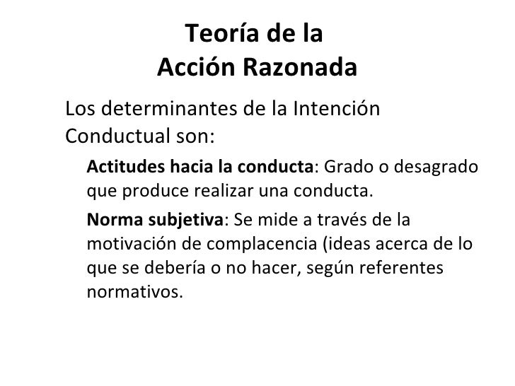 Teoría de la Acción Razonada