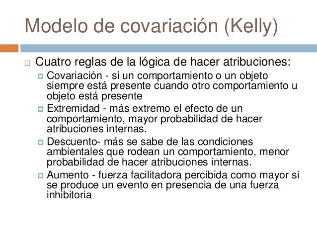 Modelo De Covariación De Kelley