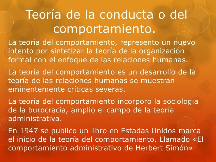 Teoria de la conducta_teorias