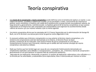Teoría de la conspiración PPT