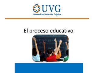 El proceso educativo

 
