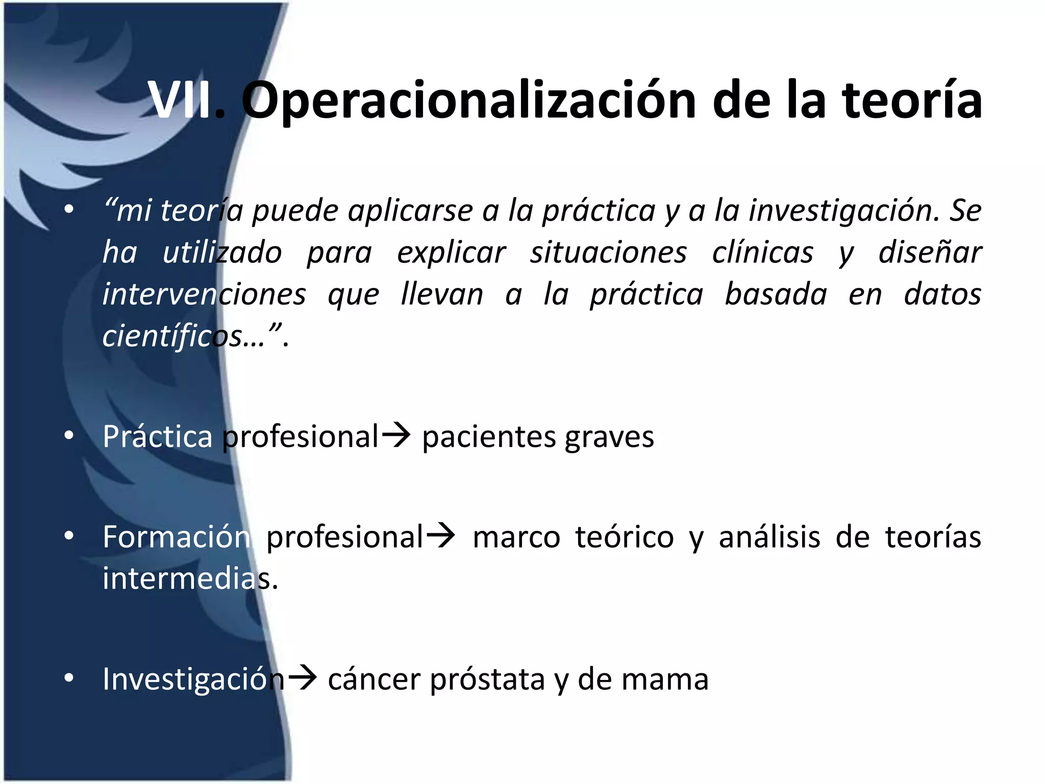 Teoría de la incertidumbre frente a la enfermedad | PPTX