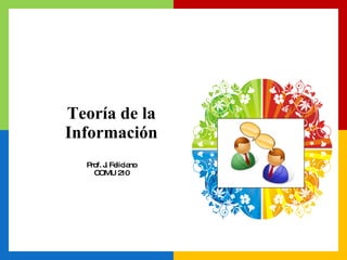 Teoría de la Información Prof. J. Feliciano COMU 210 