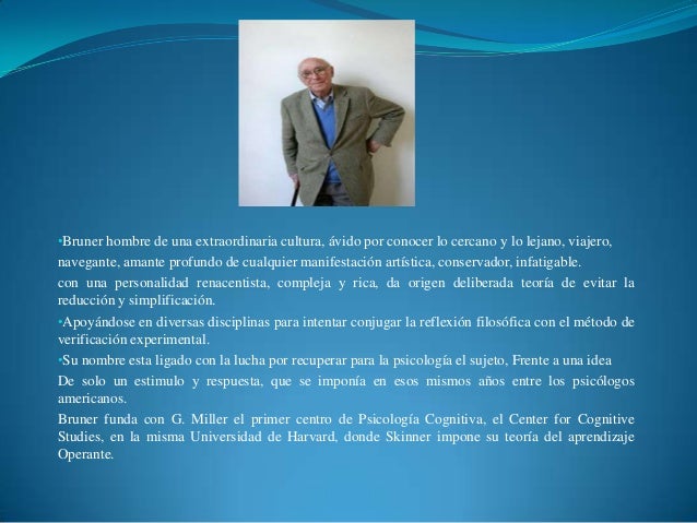 Teoría de la instrucción de jerome bruner
