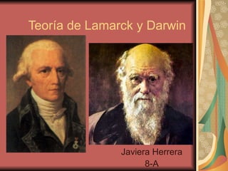 Teoría de Lamarck y Darwin Javiera Herrera 8-A 