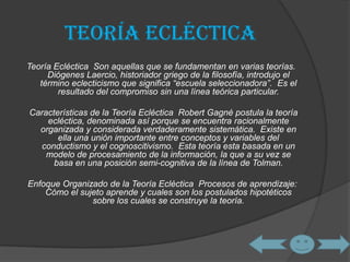 TeoríA Del Aprendizaje