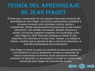 TeoríA Del Aprendizaje