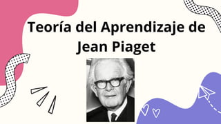 Teoría del Aprendizaje de
Jean Piaget
 