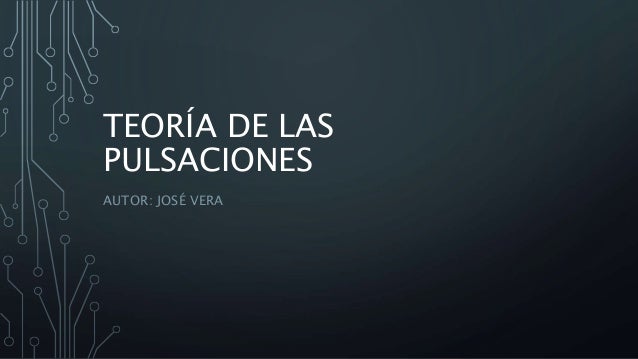 Teoría de las pulsaciones