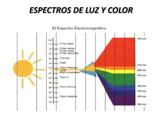ESPECTROS DE LUZ Y COLOR
 