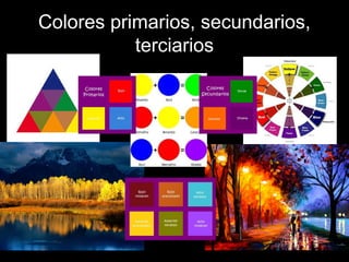 Colores primarios, secundarios,
terciarios
 