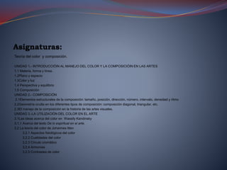 Teoría del color y composición | PPTX