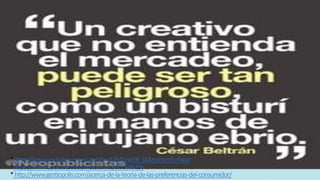 *https://www.youtube.com/watch?v=A2MGrw5B_jA&nohtml5=False
*https://www.youtube.com/watch?v=L86COI4N29s
*http://www.gestiopolis.com/acerca-de-la-teoria-de-las-preferencias-del-consumidor/
 