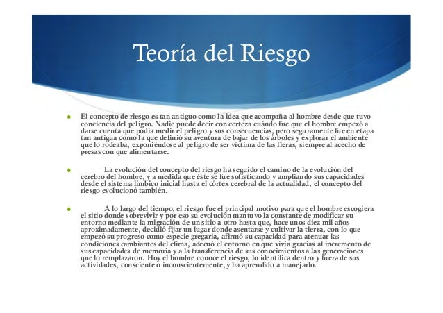 Teoría del riesgo pp envio hoy