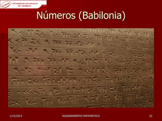 Números (Babilonia)

1/15/2014

RAZONAMIENTO MATEMÁTICO

22

 