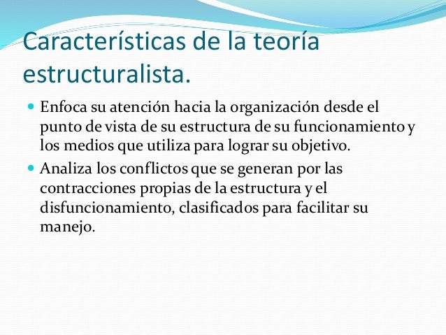 Teoría estructuralista