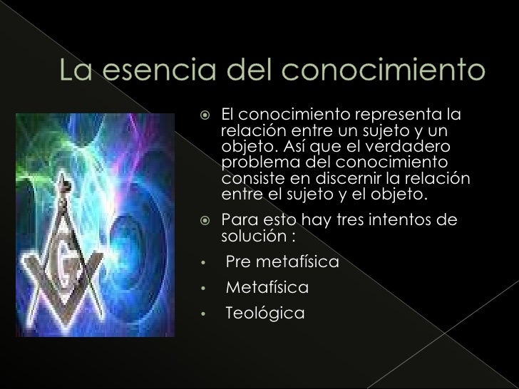 TeoríA General Del Conocimiento