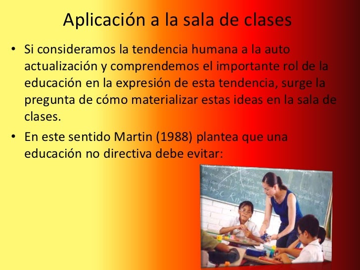 Teoría humanista aprendizaje aplicacion