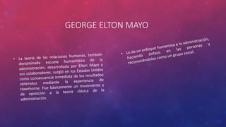 GEORGE ELTON MAYO 
 