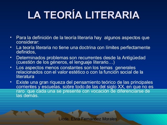 Teoria literaria definicion_teoria_online