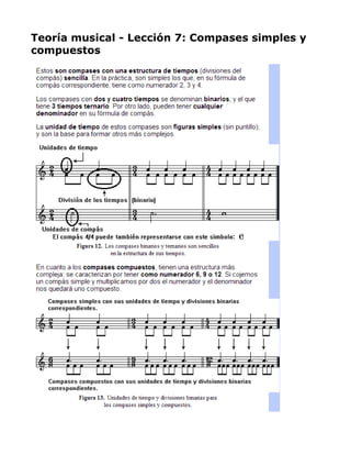 Teoría musical - Lección 7: Compases simples y
compuestos

 