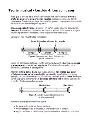 Teoría musical - Lección 4: Los compases

 