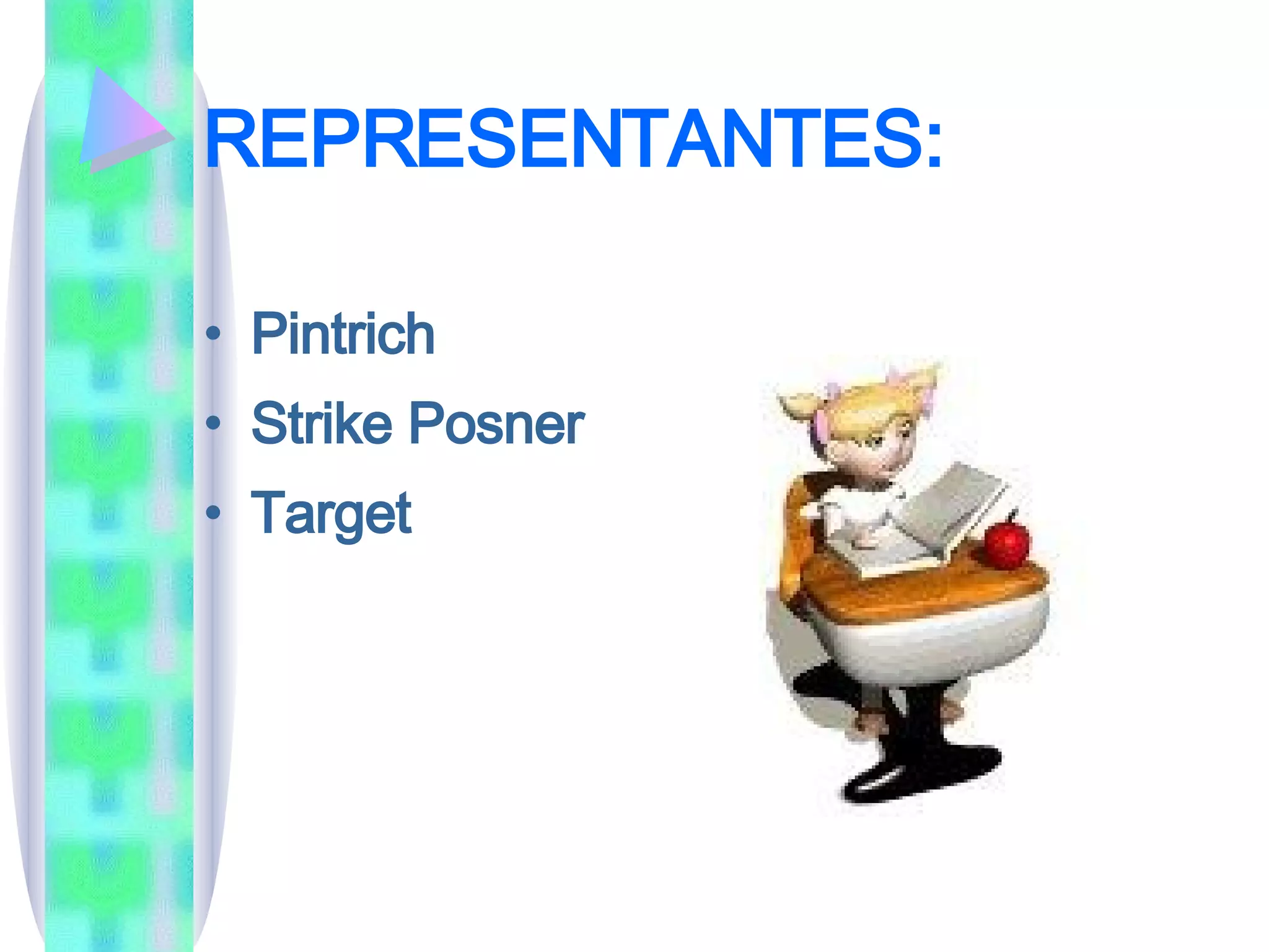 REPRESENTANTES: Pintrich  Strike Posner  Target  