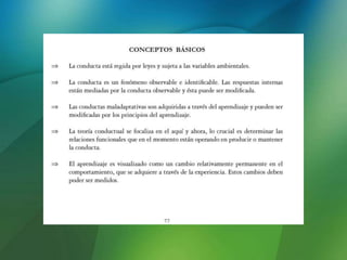 Teorías conductuales del aprendizaje 