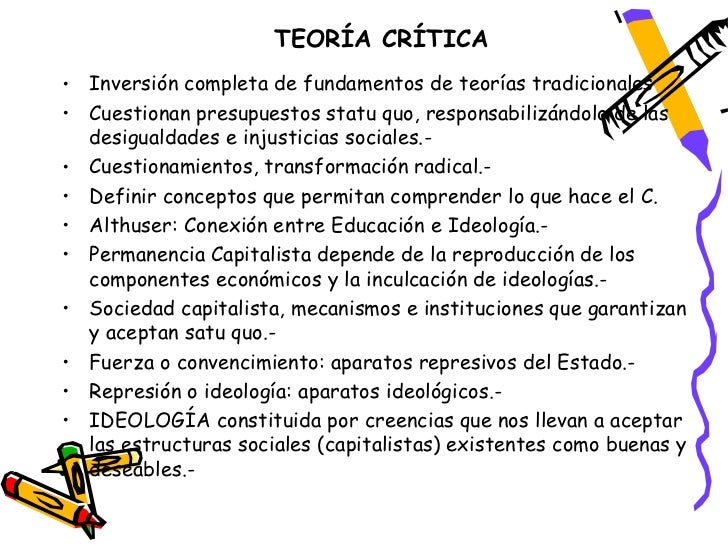 Resultado de imagen para concepto de escuela critica