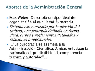 Visión global: subdivide la empresa bajo la centralización de un jefe principal. 