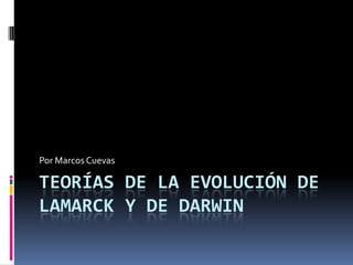 teorías de la evolución de Lamarck y de Darwin Por Marcos Cuevas 