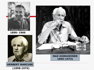 1896- 1966   MAX HORKHEIMER 1895-1973) (1898-1979)   HERBERT MARCUSE 