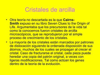 Teorías sobre el origen de la vida | PPT