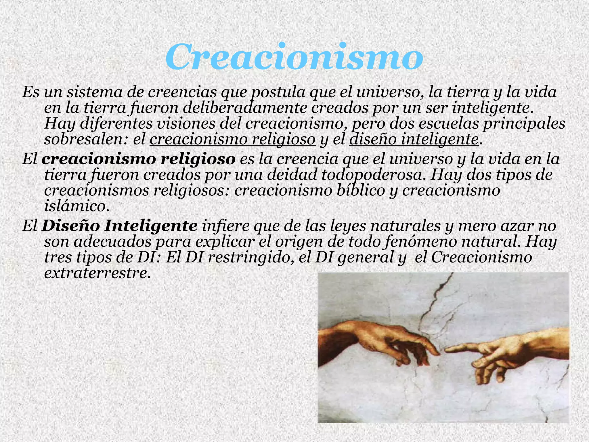 Teorías sobre el origen de la vida | PPT