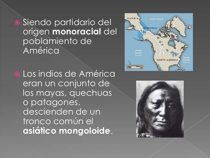 Teorías sobre el poblamiento en américa