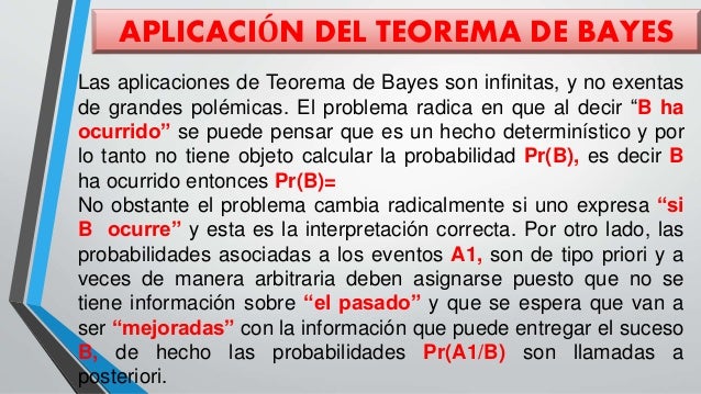 Teorema de bayes