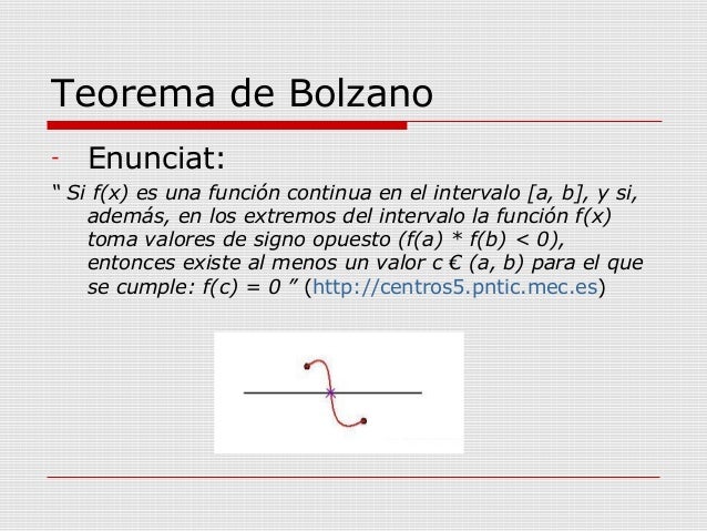 Teorema de bolzano